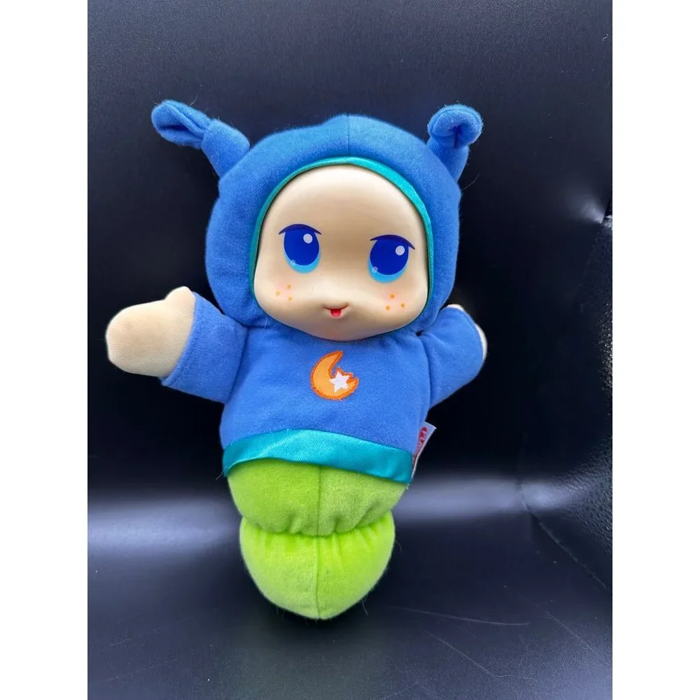 Vintage lot of‎ baby toys Playskool Glo Worm Blue READ